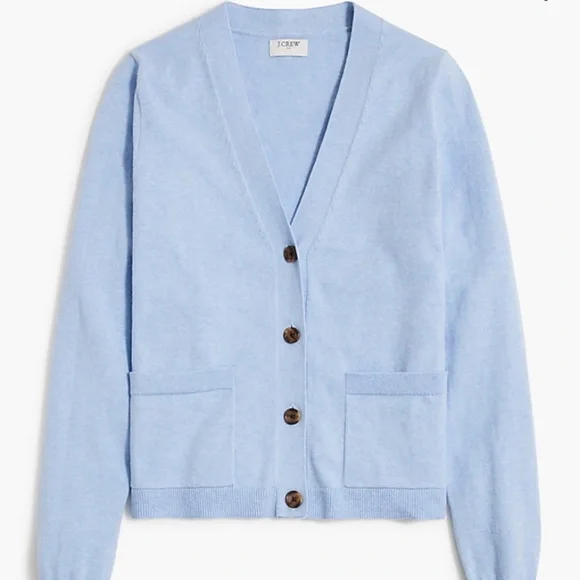 J. Crew Cotton Cashmere Blend Cardigan Sweater - Picture 2 of 2